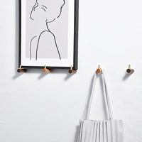 Patère Bois <br> Individuelle avec crochet en métal