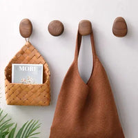 Patère Bois <br> Naturel Design Teinte Noyer (Lot de 4) Patere-Design.com