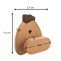 Patère Enfant <br> Poule en Bois