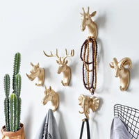 Patère Murale Animaux Tête de Cerf