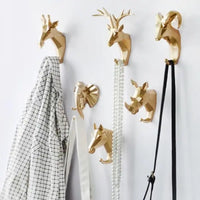 Patère Murale Tête de Girafe géométrique