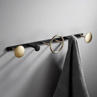 Patere Design Art Deco - Inox Noir