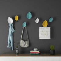 Patere Design Feuille en Metal Coloree