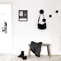 Patere Design Ronde Noir