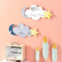 Patere Enfant Nuage, Etoile et Lune