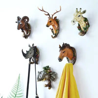 Patère Murale Animaux Rétro Cerf