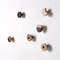 Patère Bois Bi Colore Géométrique | Patere-Design.com