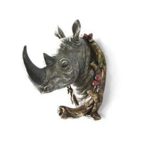 Patère Animaux Rétro Rhinocéros
