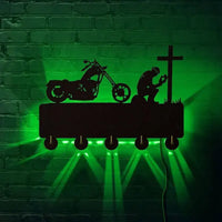 Patère Originale Un Motard qui Prie | Patere-Design.com