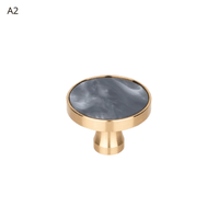 Patère Design <br>Ronde Laiton et Résine Epoxy
