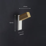 Patère Design <br> Colorée en Métal et Bois
