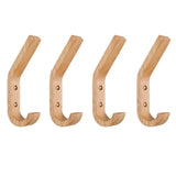Patere Bois Cintre - lot de 4