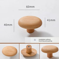 Patère Bois <br> Naturel Design Teinte Chêne Clair (Lot de 4)