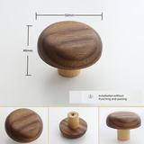 Patère Bois <br> Naturel Design Teinte Noyer (Lot de 4)
