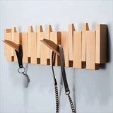 Patère Design <br> Escamotable en Bois