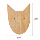 Patère Enfant <br>Animaux Bois Clair