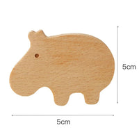 Patère Enfant <br>Animaux Bois Clair