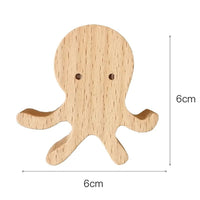 Patère Enfant <br>Animaux Bois Clair