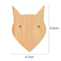 Patère Enfant <br>Animaux Bois Clair