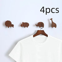 Patère Enfant <br>Animaux de la Savane (Lot de 4)