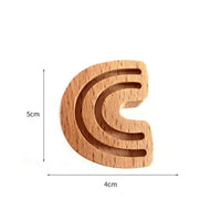Patère Enfant <br> Arc en ciel en Bois