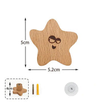 Patère Enfant <br> Etoile de Mer en Bois