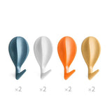 Patère Enfant <br> Montgolfière Adhésive (lot de 8)