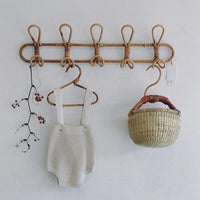 Patère Enfant <br> Rotin 5 Crochets