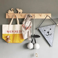 Patère Enfant <br> Bois 7 crochets