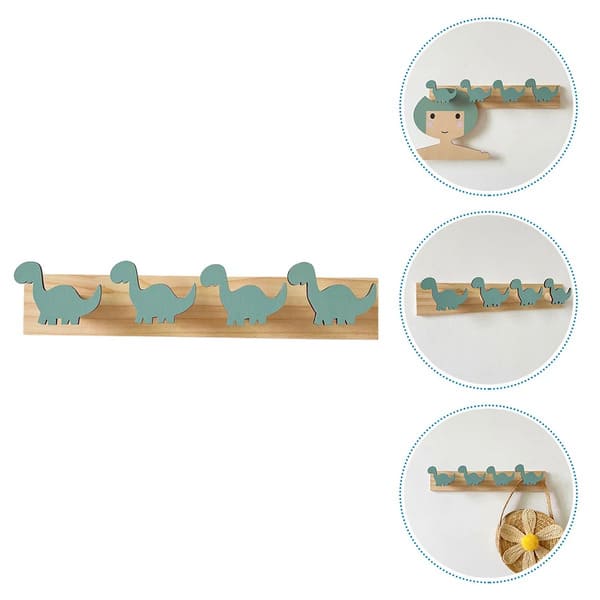 Patère Enfant <br> Dinosaure 4 crochets