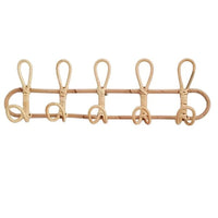 Patère Enfant <br> Rotin 5 Crochets