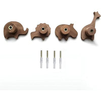 Patère Enfant <br>Animaux de la Savane (Lot de 4)