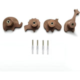 Patère Enfant <br>Animaux de la Savane (Lot de 4)
