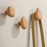 Patère Bois <br> Naturel Design Teinte Chêne Clair (Lot de 4)