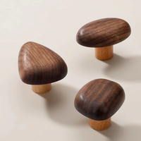 Patère Bois <br> Naturel Design Teinte Noyer (Lot de 4)