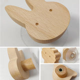 Patère Enfant <br>Animaux Bois Clair