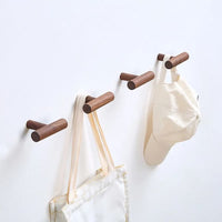 Patère Bois <br> Foncé Design Arrondi