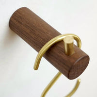 Patère Bois <br> Individuelle avec crochet en métal