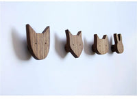 Patère Enfant <br>Animaux de la Forêt (Lot de 4)