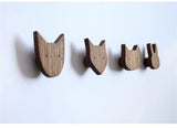 Patère Enfant <br>Animaux de la Forêt (Lot de 4)