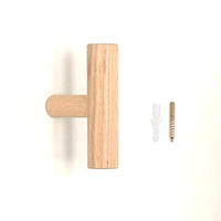 Patère Bois <br> Claire Design Arrondi