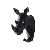 Patère Animaux <br> Tête Rhinocéros géométrique