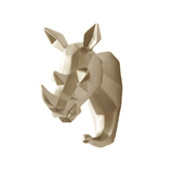 Patère Animaux <br> Tête Rhinocéros géométrique