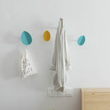 Patere Design Feuille Metal Coloree
