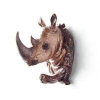 Patère Animaux Rétro Tete de Rhinocéros