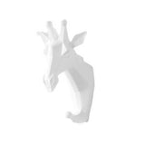 Patère Tête de Girafe géométrique Blanc