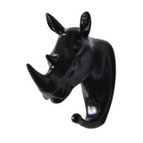 Patère Animaux Tête de Rhinocéros Noir